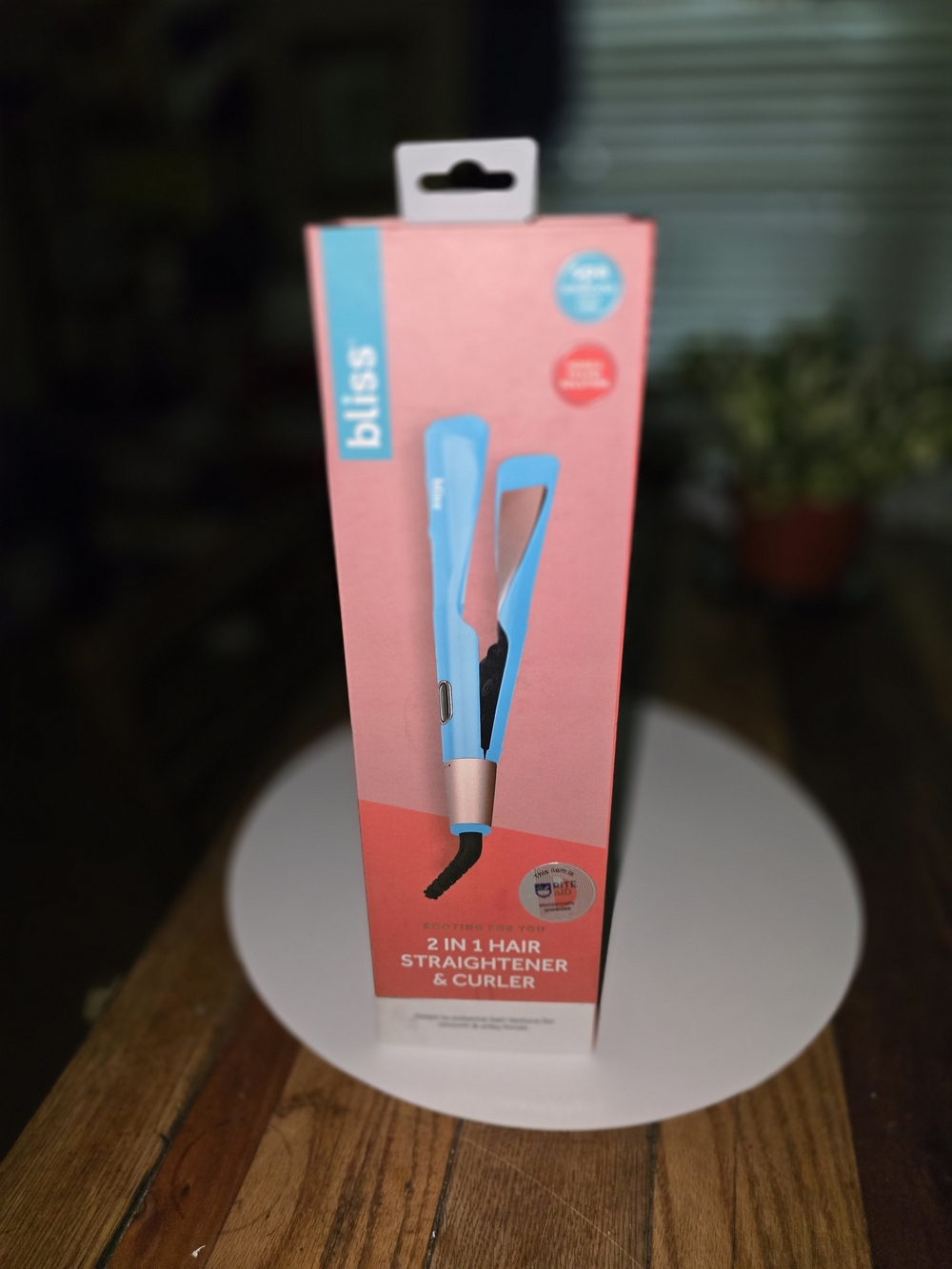 Bliss 2-in-1 Hair Straightener & Curler - Light Blue